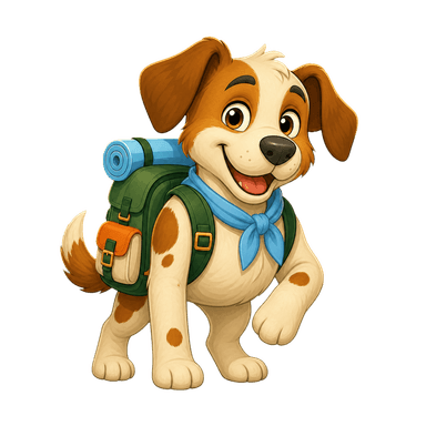 Dog Kito learning buddy
